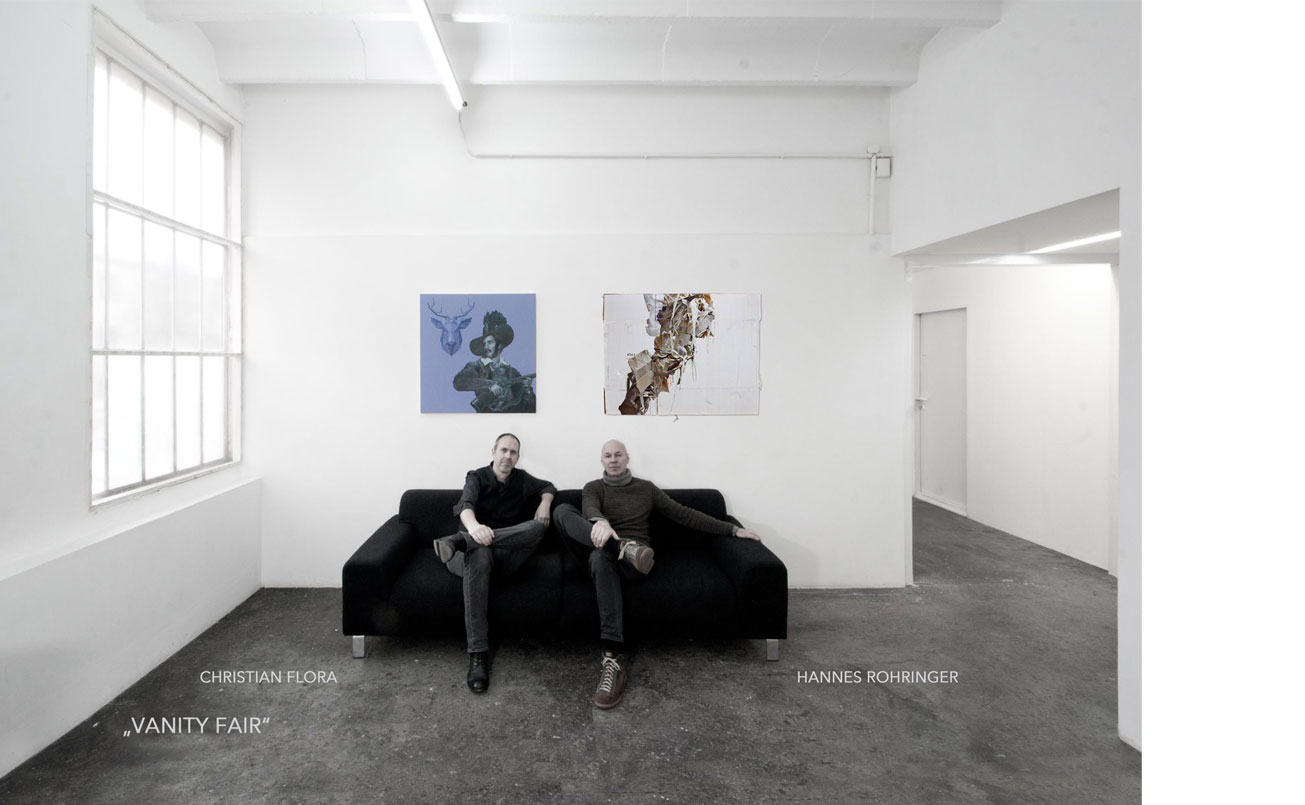 Einladungskarte, Christian Flora & Hannes Rohringer im Atelier 33, Wien, 2019